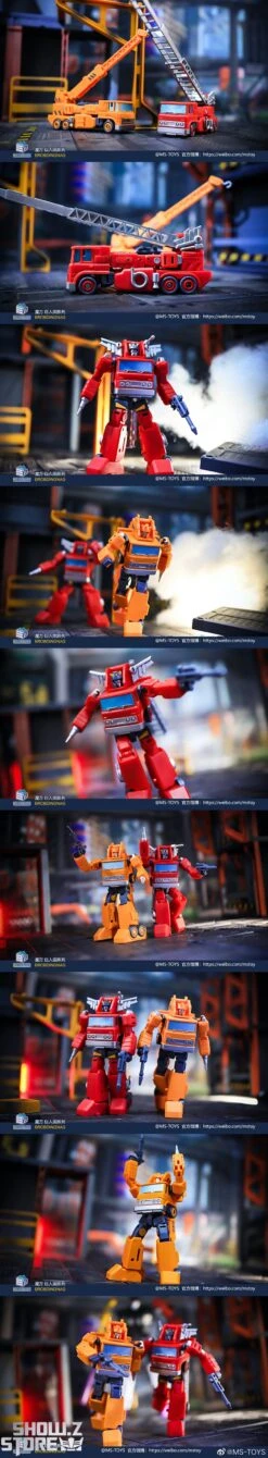 Magic Square MS-B01A Architect Inferno & MS-B02A Fire Extinguisher Grapple Metallic Color Version Set Of 2 -Toy Figure Store 011c8a7153