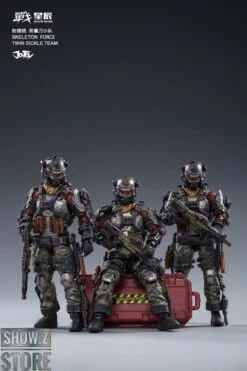 JoyToy Source 1/18 War Stars Skeleton Forces Double Sickle Squad & Helan Set Of 4 -Toy Figure Store 082298fc4d