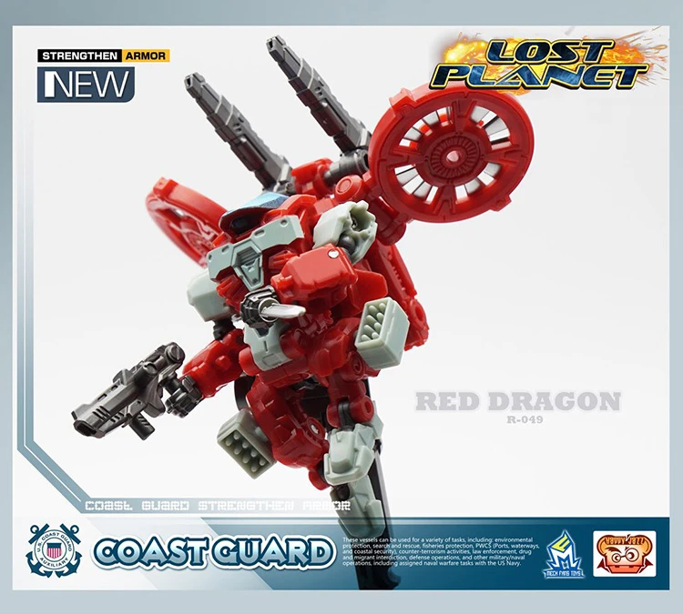 MechFansToys Lost Planet Coast Guard CG01 White Shark & CG02 Red Dragon 7 MechFansToys Lost Planet Coast Guard CG01 White Shark & CG02 Red Dragon - Image 7