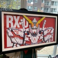 ChenFu Studio RX-0 Unicorn Gundam 3D Wall Art Decoration Picture -Toy Figure Store 3d408418fd
