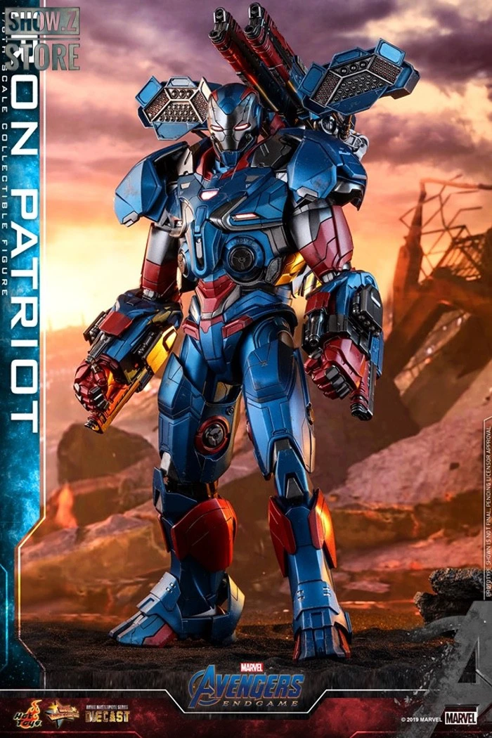 Hot Toys HotToys HT MMS547D34 1/6 Avengers: Endgame Iron Patriot Iron Man Collectible Figure 3 Hot Toys HotToys HT MMS547D34 1/6 Avengers: Endgame Iron Patriot Iron Man Collectible Figure - Image 3