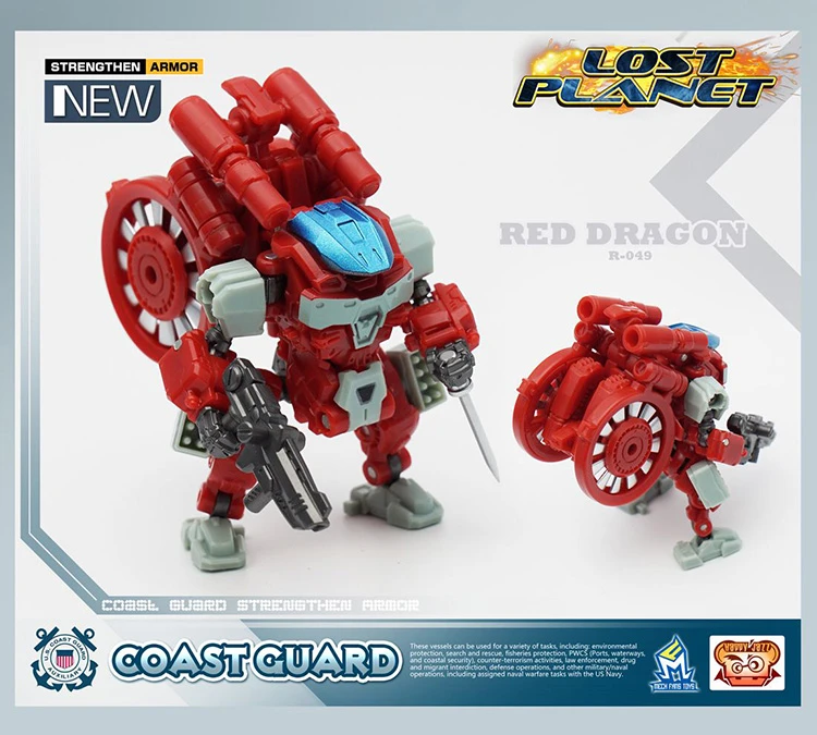 MechFansToys Lost Planet Coast Guard CG01 White Shark & CG02 Red Dragon 8 MechFansToys Lost Planet Coast Guard CG01 White Shark & CG02 Red Dragon - Image 8