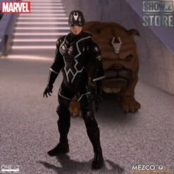 MEZCO Toyz One:12 Black Bolt & Lockjaw Two-Pack -Toy Figure Store 502f0804ba