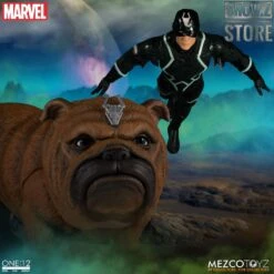 MEZCO Toyz One:12 Black Bolt & Lockjaw Two-Pack -Toy Figure Store 51543ece2f