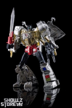 4th Party MP-08 King Grimlock Reximus Prime Oversized Stainless Steel Color Version -Toy Figure Store 5416f373f1