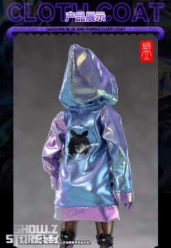 Snail Shell Dazzling Blue & Purple Cloth Coat For 1/10 & 1/12 Mecha Girl -Toy Figure Store 5877711166