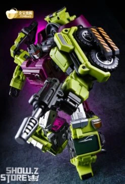 Jinbao DF03 Builder.D Devastator Green Version Set Of 6 Oversized Version -Toy Figure Store 676df2f957