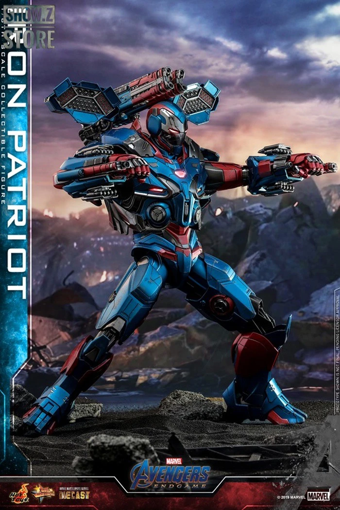 Hot Toys HotToys HT MMS547D34 1/6 Avengers: Endgame Iron Patriot Iron Man Collectible Figure 10 Hot Toys HotToys HT MMS547D34 1/6 Avengers: Endgame Iron Patriot Iron Man Collectible Figure - Image 10