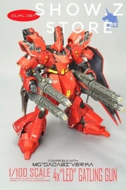 Zhile ZL MG 1/100 4X Sazabi MSN-04 Gatling Gun Add On Kit W/ LED 15 Zhile ZL MG 1/100 4X Sazabi MSN-04 Gatling Gun Add On Kit W/ LED -Toy Figure Store 8185644d14