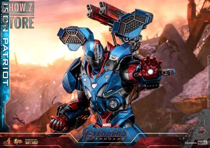 Hot Toys HotToys HT MMS547D34 1/6 Avengers: Endgame Iron Patriot Iron Man Collectible Figure 9 Hot Toys HotToys HT MMS547D34 1/6 Avengers: Endgame Iron Patriot Iron Man Collectible Figure - Image 9