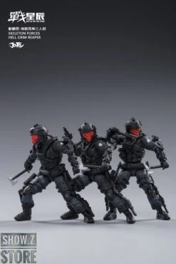 JoyToy Source 1/18 Hardcore Coldplay Skeleton Forces Hell Grim Reaper & Selena Set Of 4 -Toy Figure Store 8e885ff22c