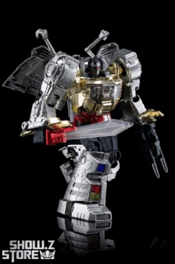 4th Party MP-08 King Grimlock Reximus Prime Oversized Stainless Steel Color Version -Toy Figure Store d2f2983c88