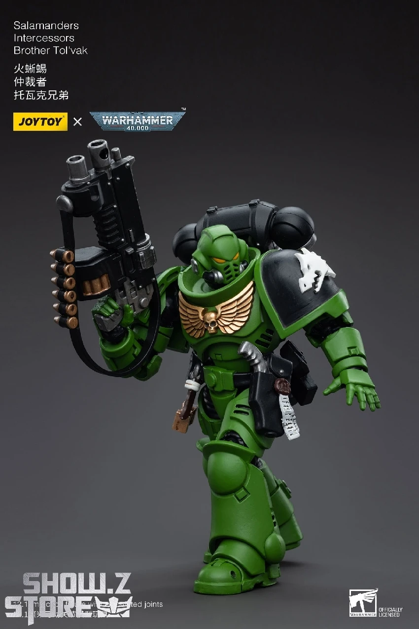 JoyToy Source 1/18 Warhammer 40K Salamanders Intercessors Brother Tol'vak 7 JoyToy Source 1/18 Warhammer 40K Salamanders Intercessors Brother Tol'vak - Image 7