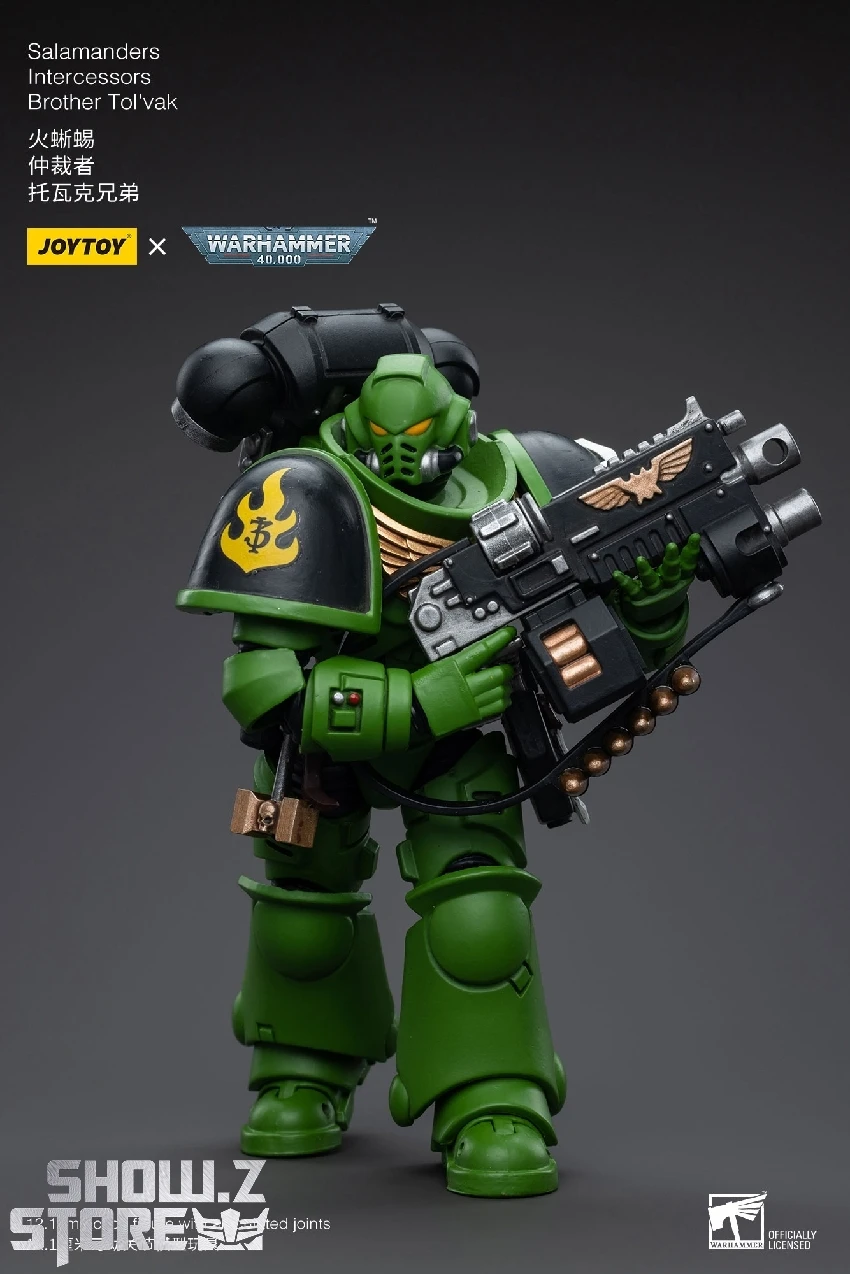 JoyToy Source 1/18 Warhammer 40K Salamanders Intercessors Brother Tol'vak 6 JoyToy Source 1/18 Warhammer 40K Salamanders Intercessors Brother Tol'vak - Image 6