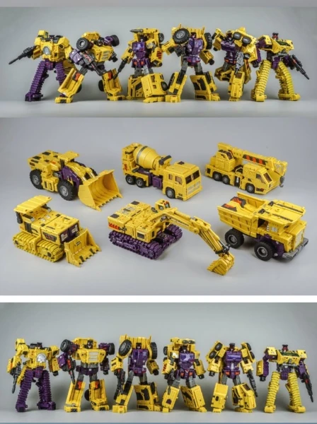 Toyworld TW-C07B Constructor Devastator Yellow Set Of 6 11 Toyworld TW-C07B Constructor Devastator Yellow Set Of 6 - Image 11