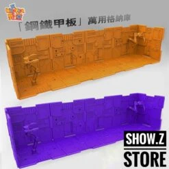 Wild Kids Display Bases 10 Pieces & 2 Robotic Arms & 18 Connector (Orange, Purple)